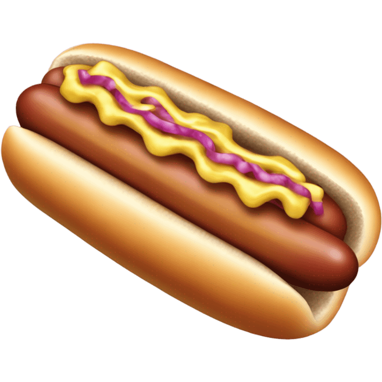 Hot dog with sauerkraut  emoji