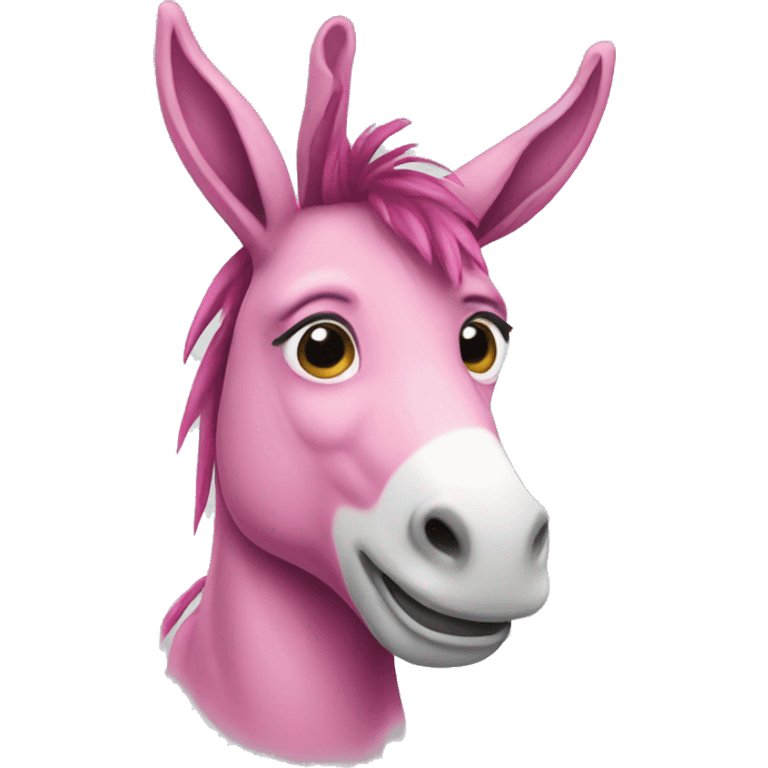 Pink donkey  emoji