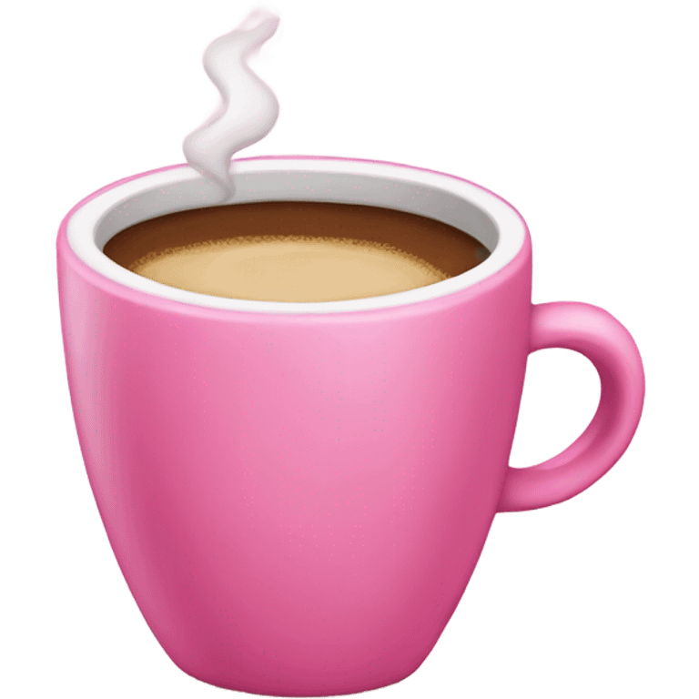 Pink coffee  emoji