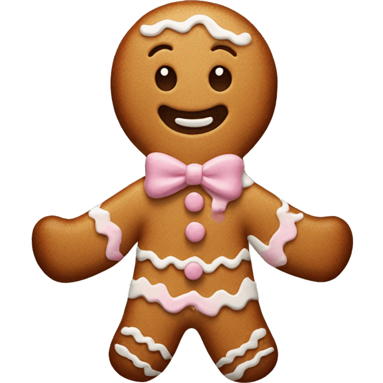 pastel gingerbread man  emoji