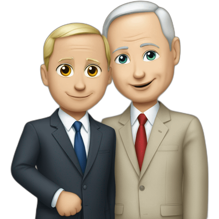 ht Putin and Bibi Netanyahu are realistic emoji