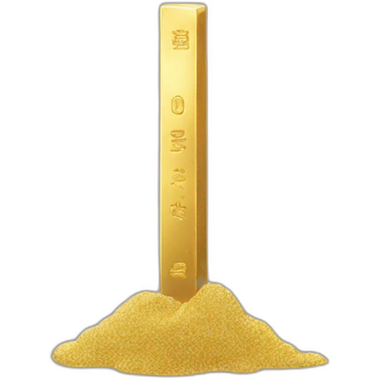 dust becoming gold bar emoji