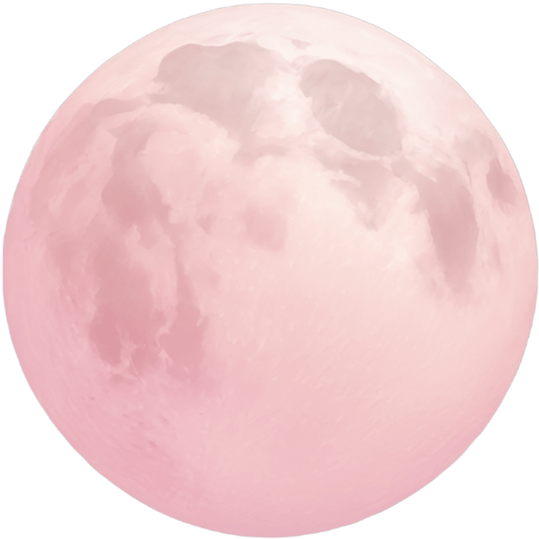 pastel pink moon emoji