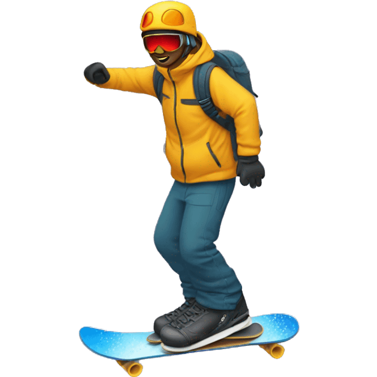 🧞‍♂️ snowboard emoji