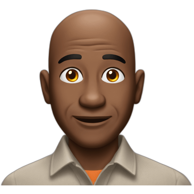 uncle ben african man with baldness rice brand emoji