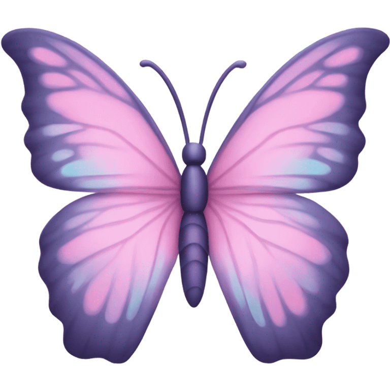 Pink butterfly emoji