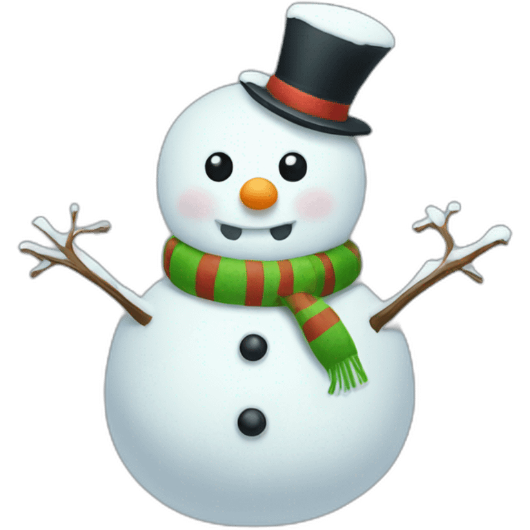 Cute snowman emoji