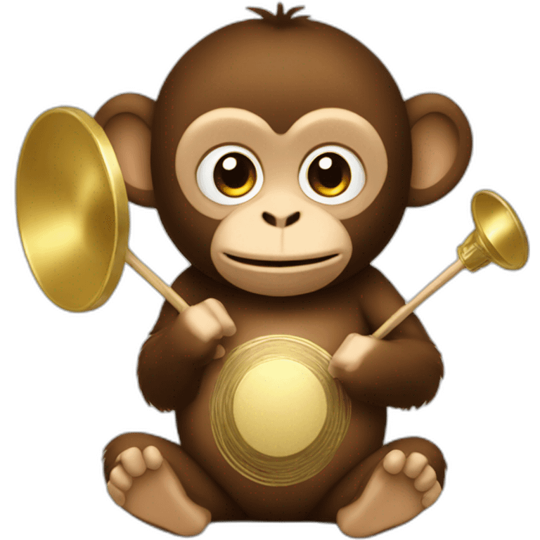 monkey with cymbals emoji