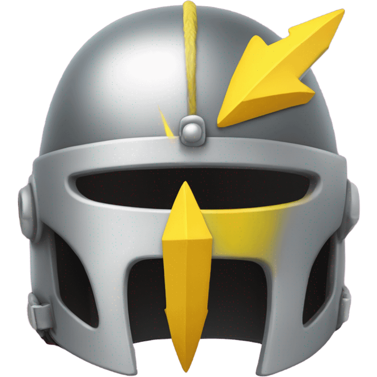 Hawaiian ikaikai helmet and yellow lightening bolt  emoji