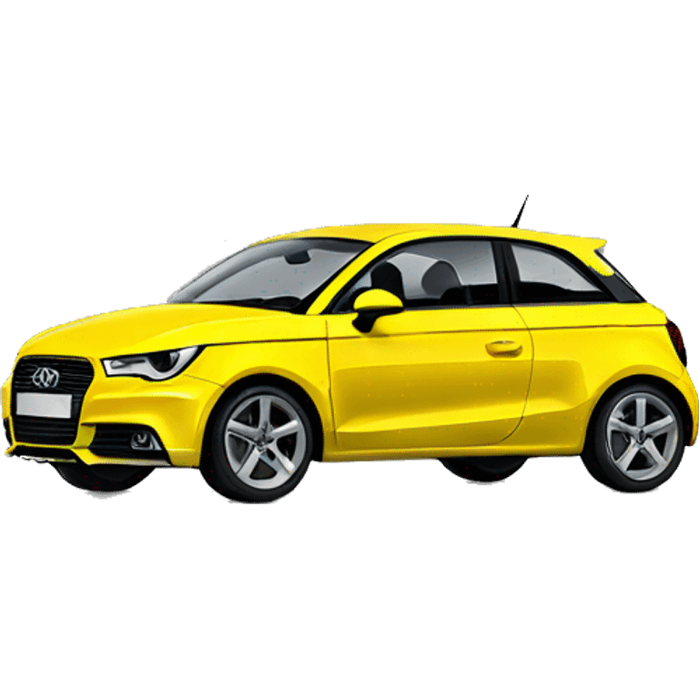 Yellow Audi A1  emoji