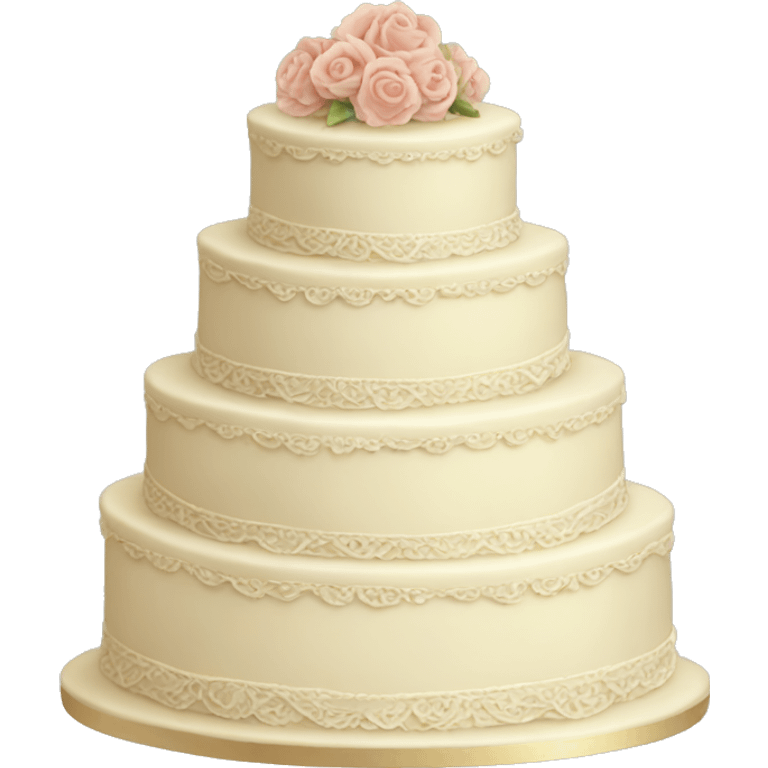 vintage wedding cake emoji