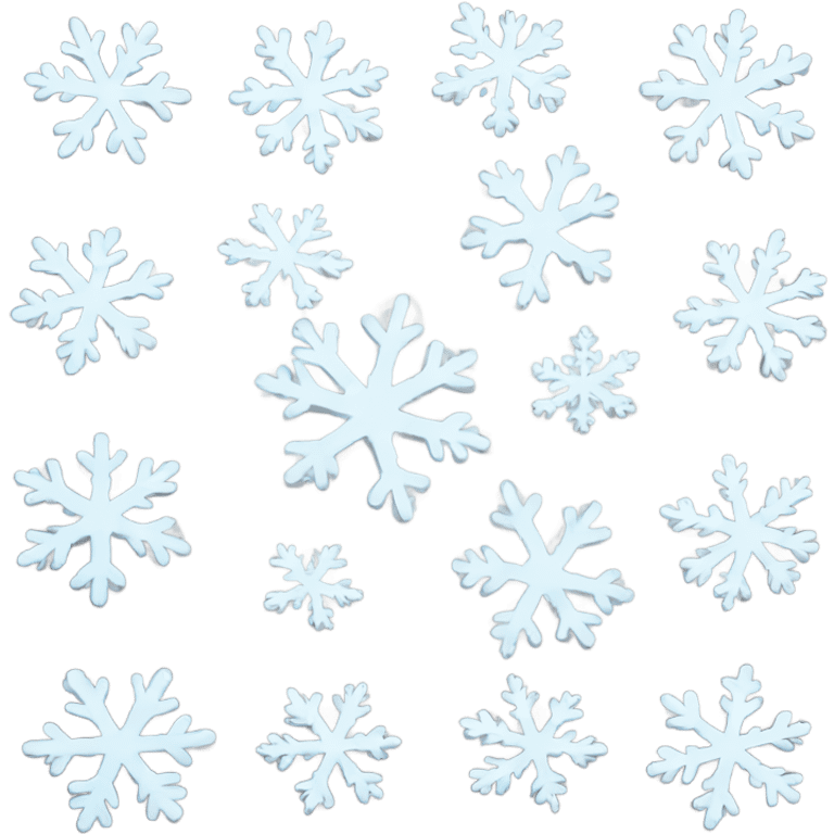 snow flakes emoji