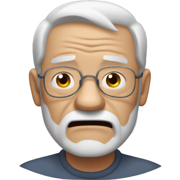 Angry grandpa emoji