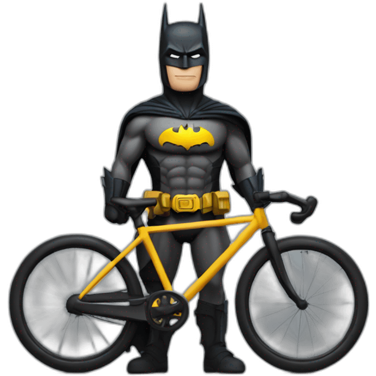 Batman en bicicleta con el nombre de Jorge emoji