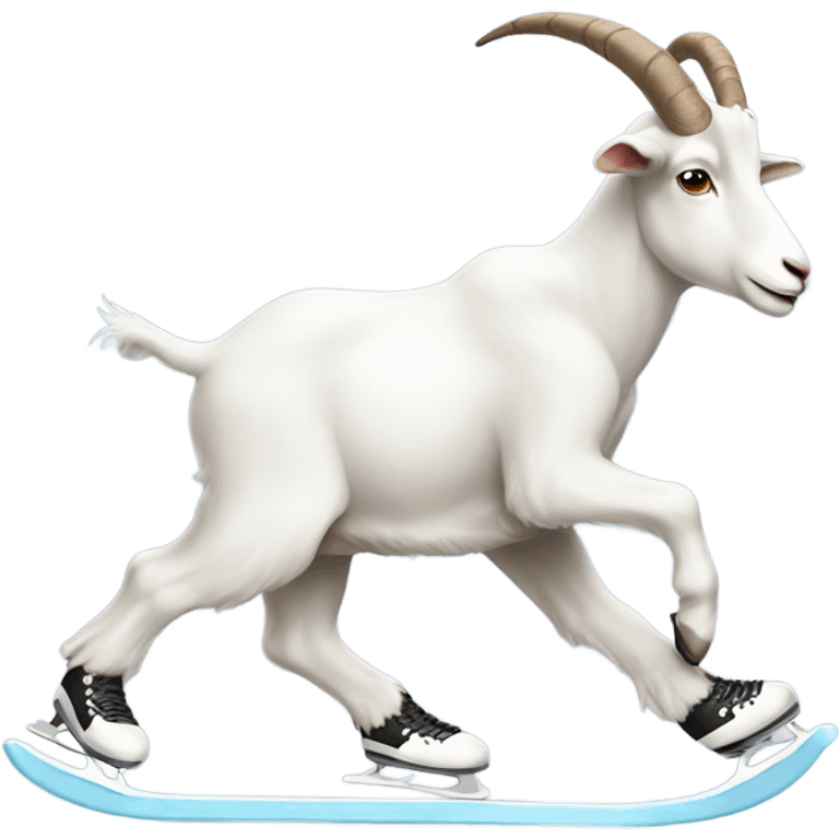 Goat ice skating  emoji