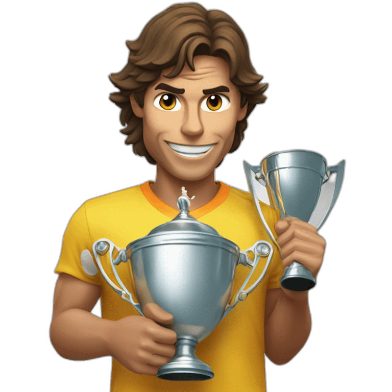 rafael nadal with throphy emoji