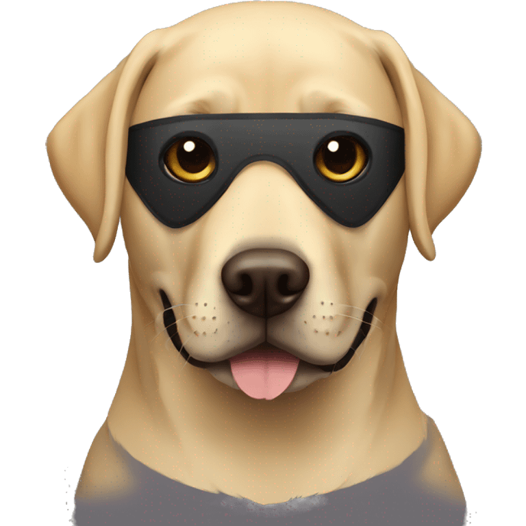 labrador in ninja mask  emoji