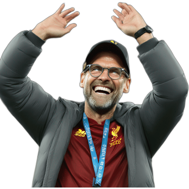 Jurgen Klopp celebrating emoji