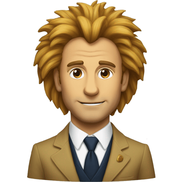 macron sur un lion emoji