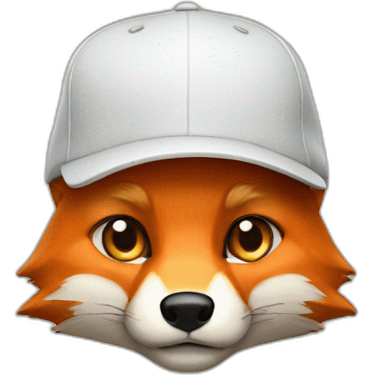 fox with basecap emoji