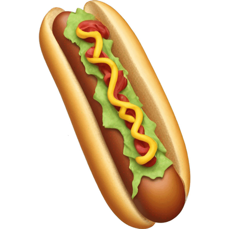 Snowboard hot dog emoji