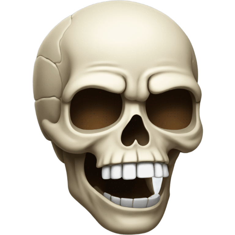 skull sticking its tongue out with a raised eyebrow emoji