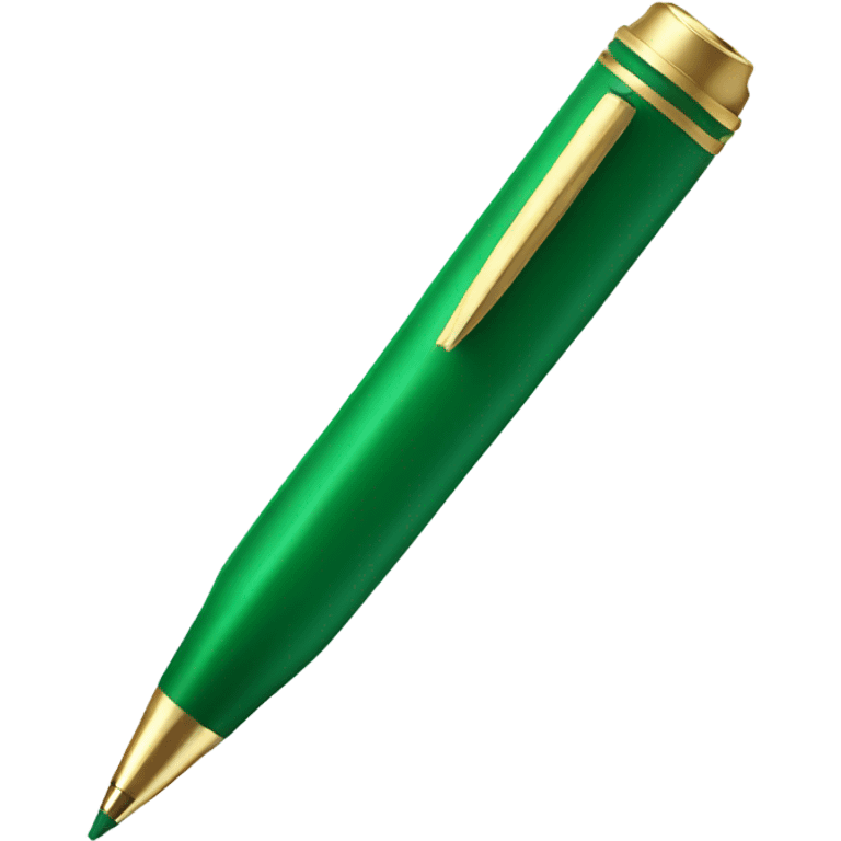 a green pen emoji