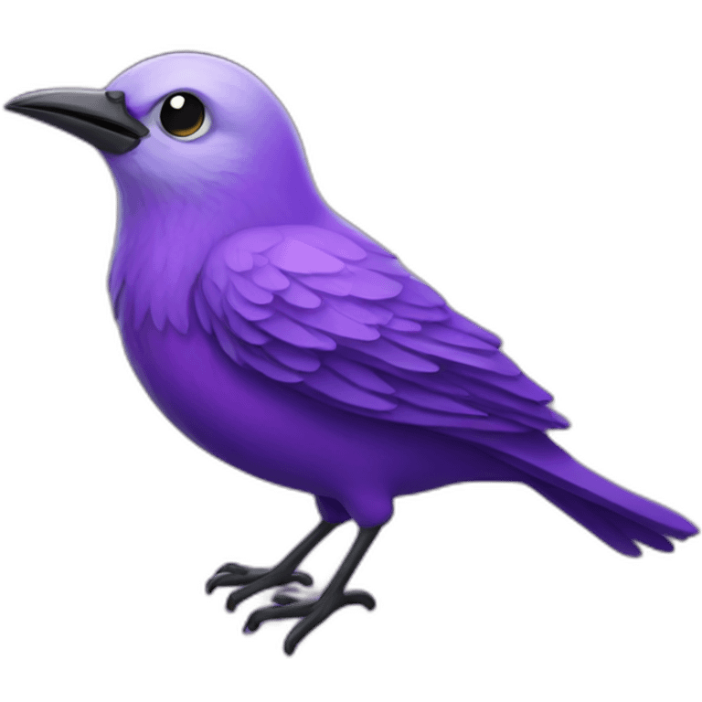 purple mystic bird emoji