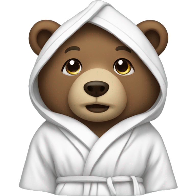 bear in a bathrobe emoji