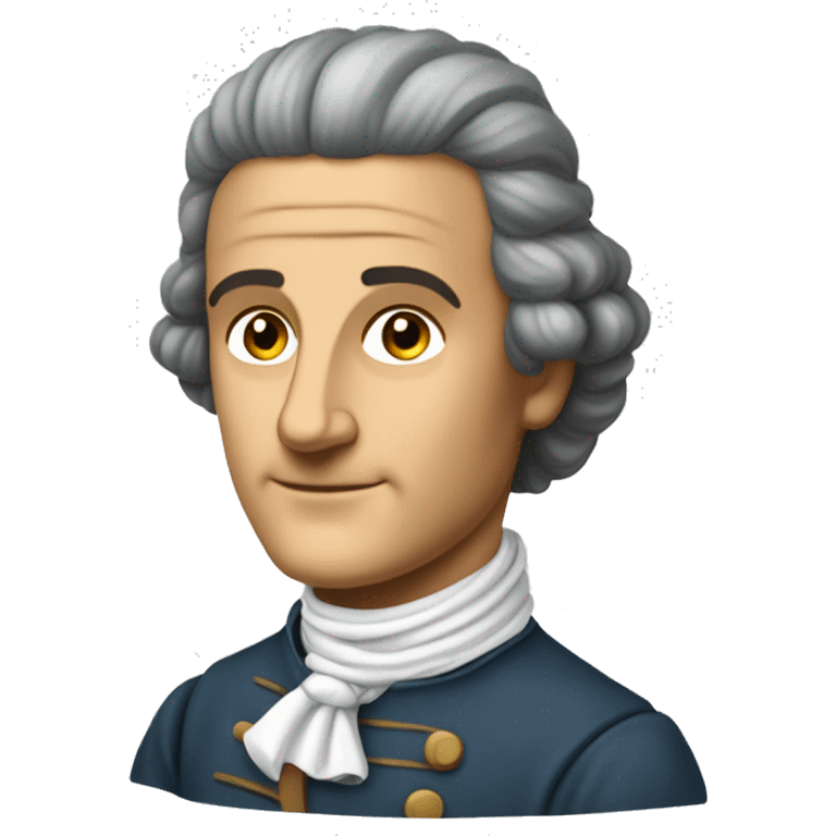 jean-jacques rousseau, young philosopher emoji