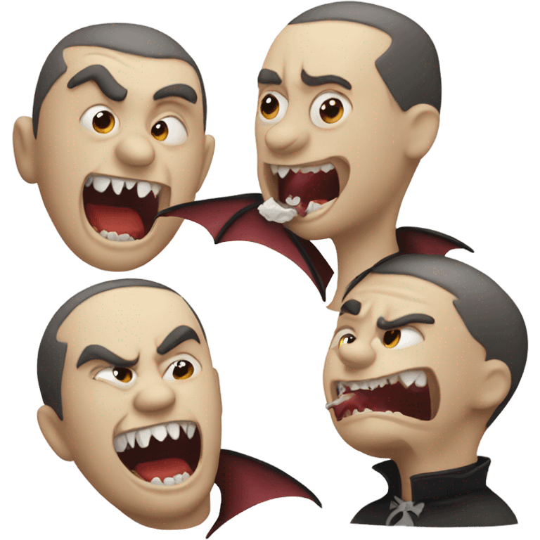 Vampire biting neck emoji