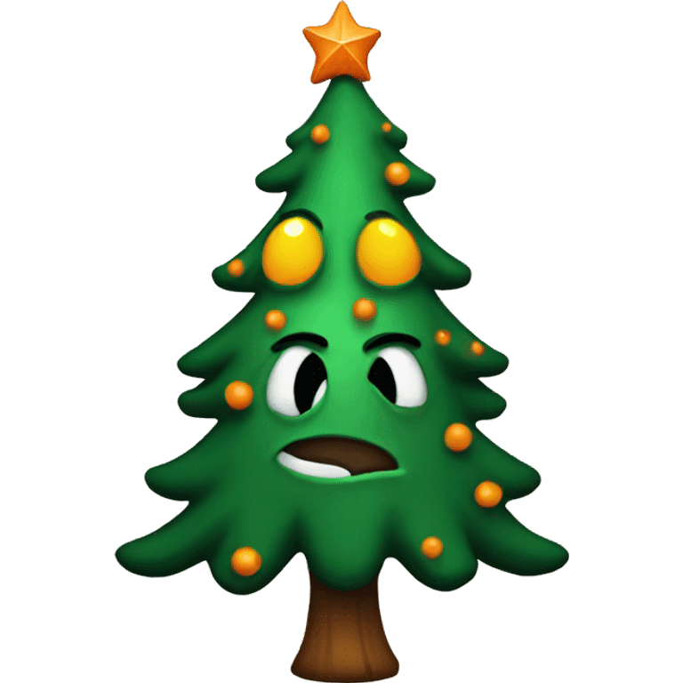 Halloween Christmas tree emoji