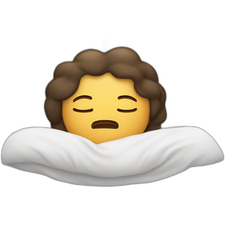 Sleeping on the bed with a do not disturb symbol emoji