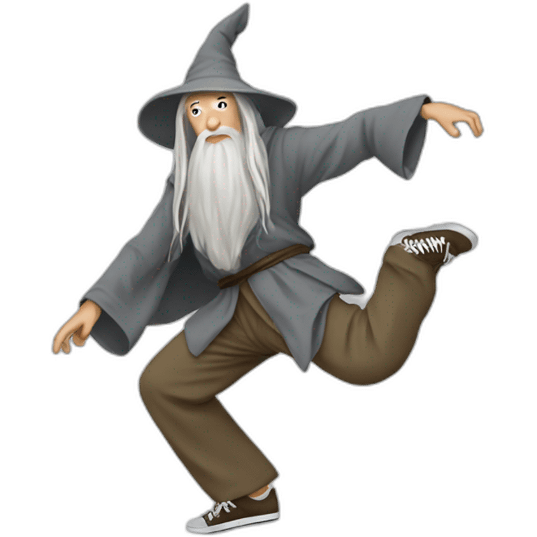 Gandalf breakdance emoji