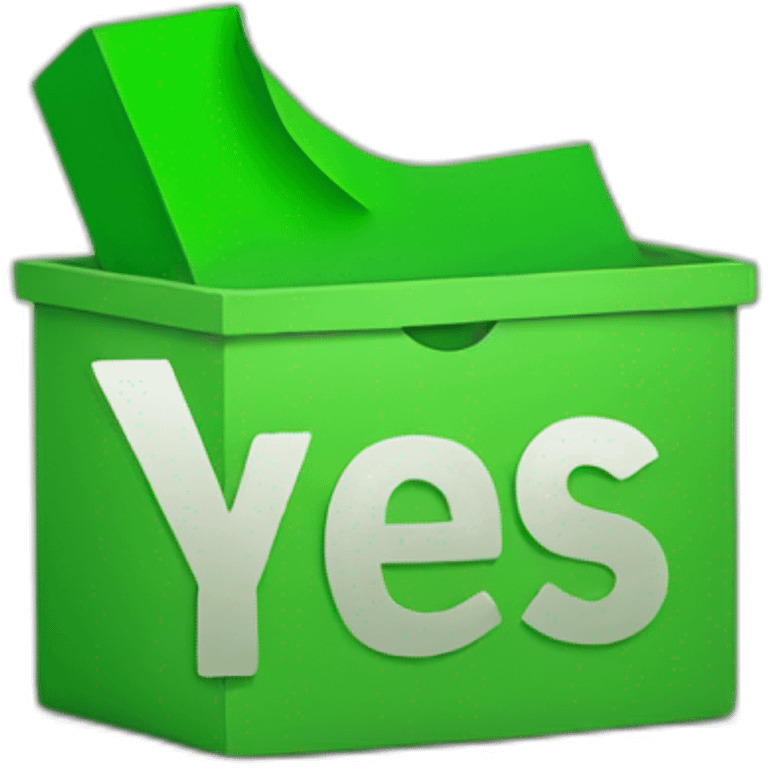 Green vote yes emoji