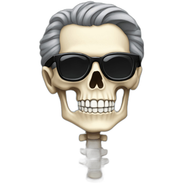 Jeff goldblum as a skeleton emoji