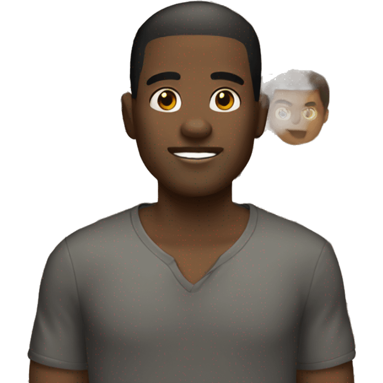 african american guy large emoji