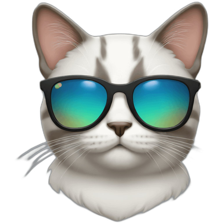 Cat with sunglasses emoji