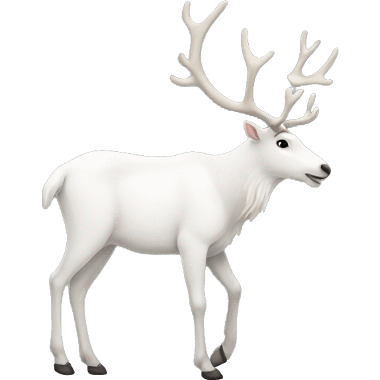 white-reindeer emoji