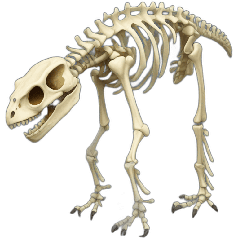  large, reptile-like skeleton creature emoji