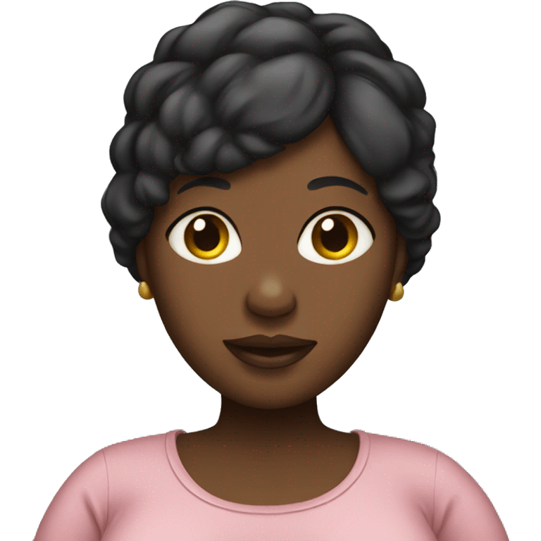 Black pregnant woman  emoji