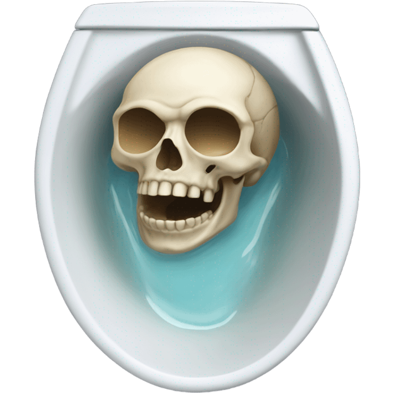 skull in the toilet emoji