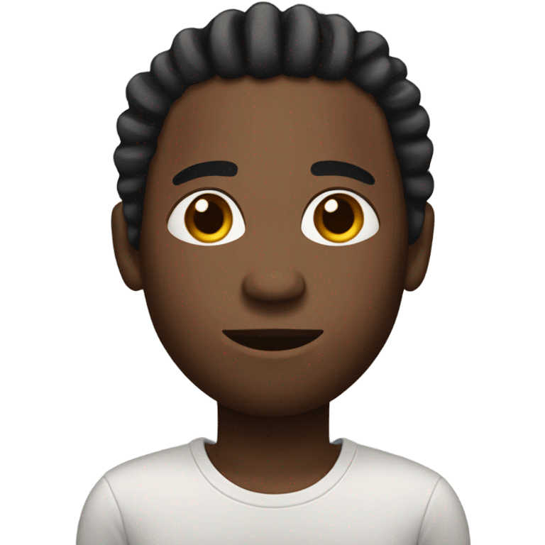 Black man with short ombré dreads  emoji