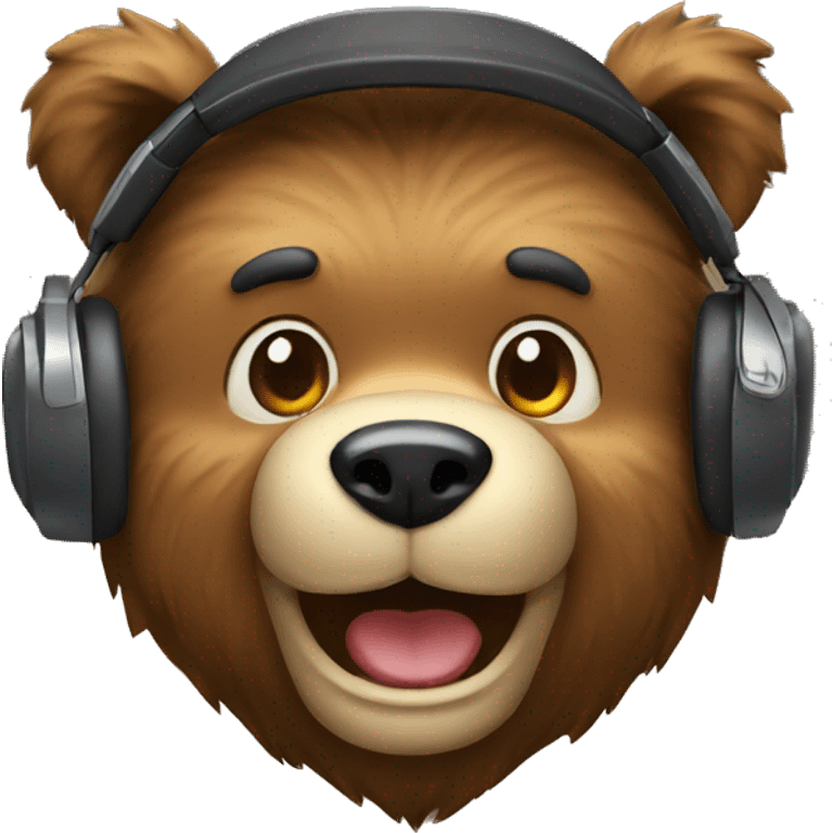 bear gamer happy emoji