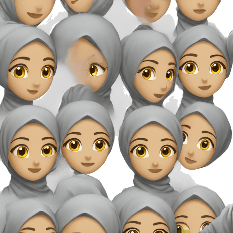 Hijabs gril emoji