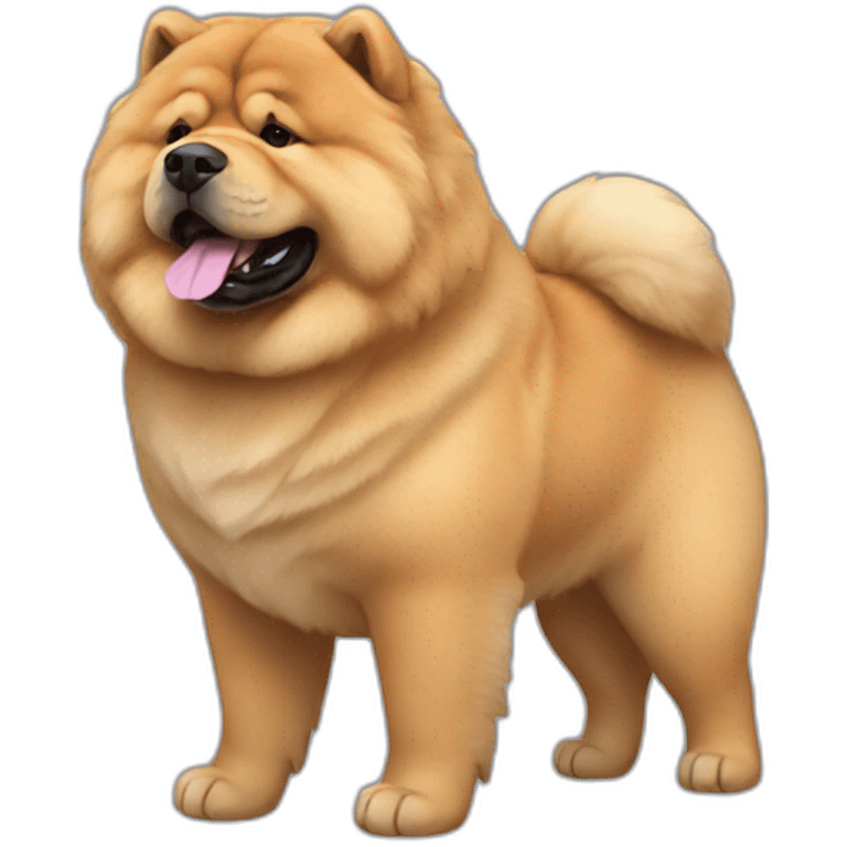 Chow Chow de terno emoji