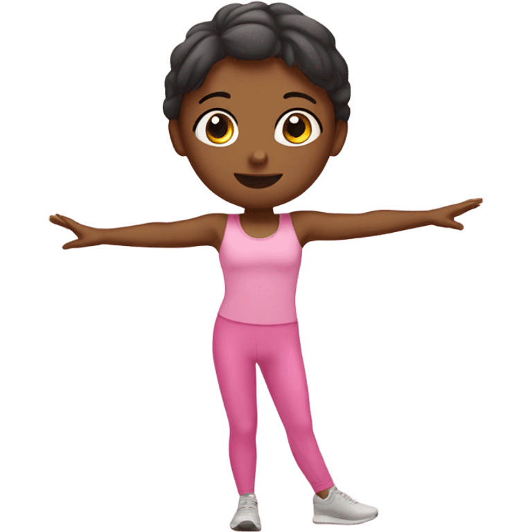 Girl pilates pink emoji