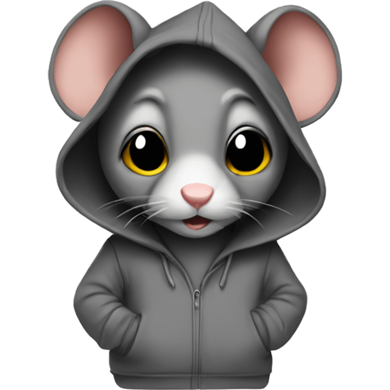 Rat in a hoodie emoji