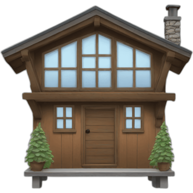 chalet emoji