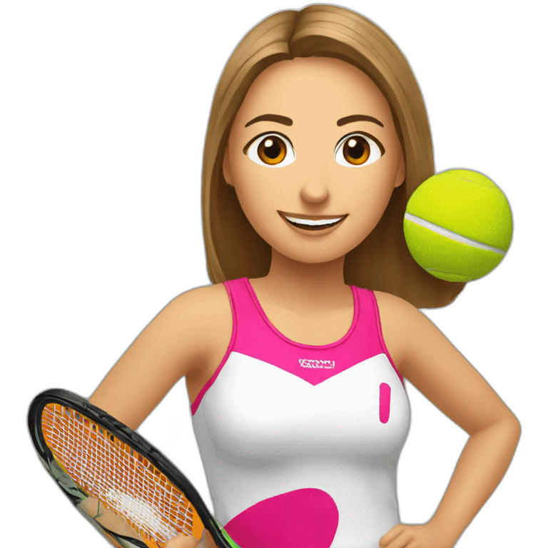 Cuatro chicas padel emoji